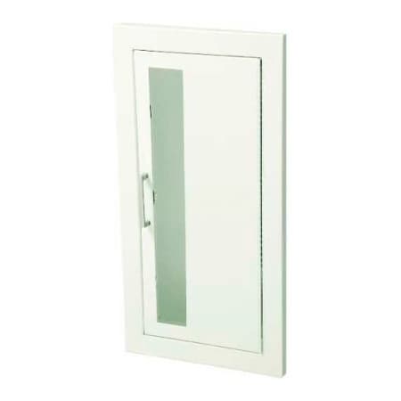 Activar Construction Products Group Activar Inc. Steel Fire Extinguisher Cabinet, Vertical Acrylic Window, Fully Recessed 1815V10FX